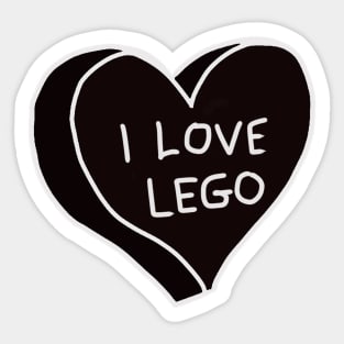 I Love Lego Sticker